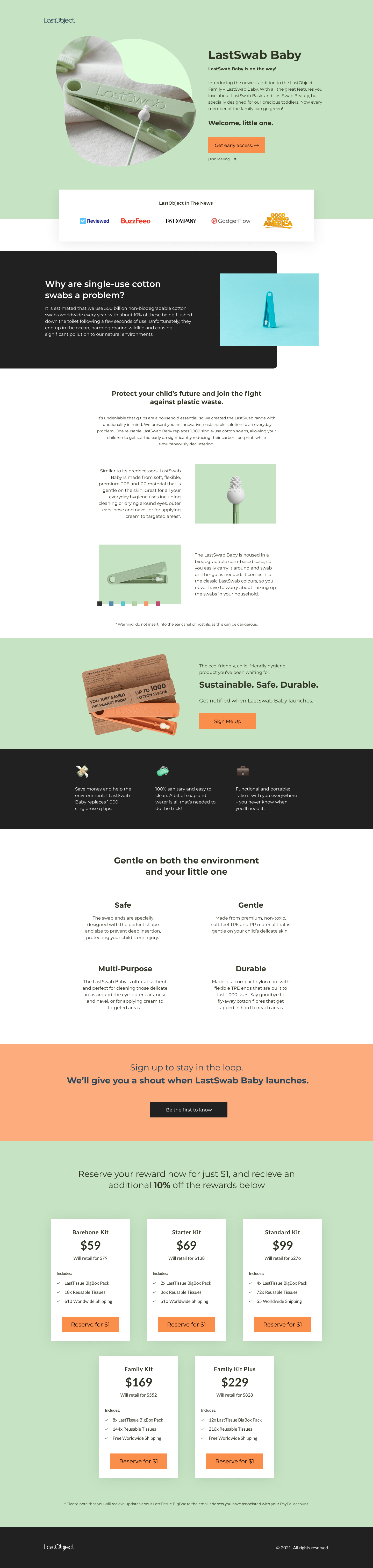 LastObject landing page