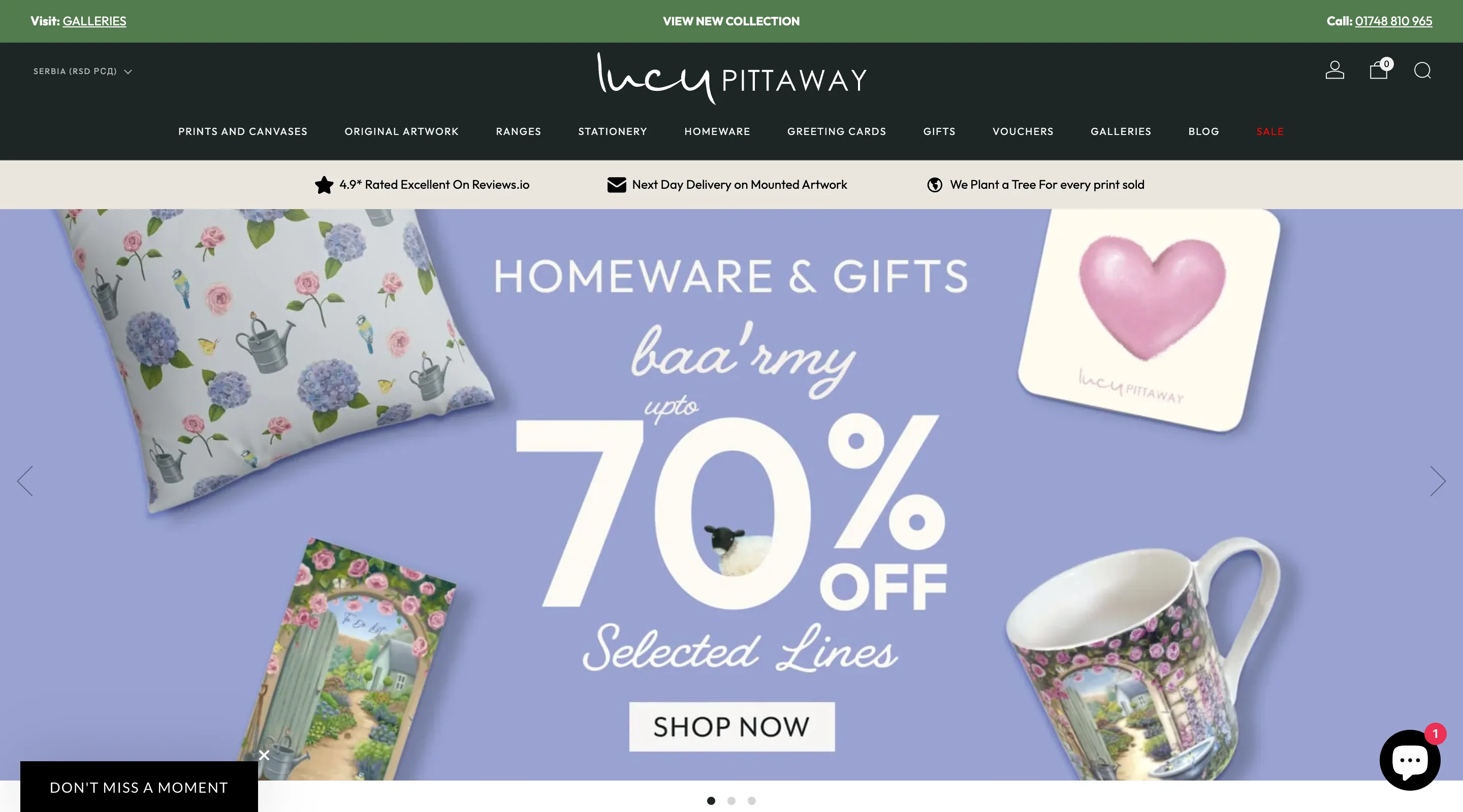 Lucy Pittaway Shopify store
