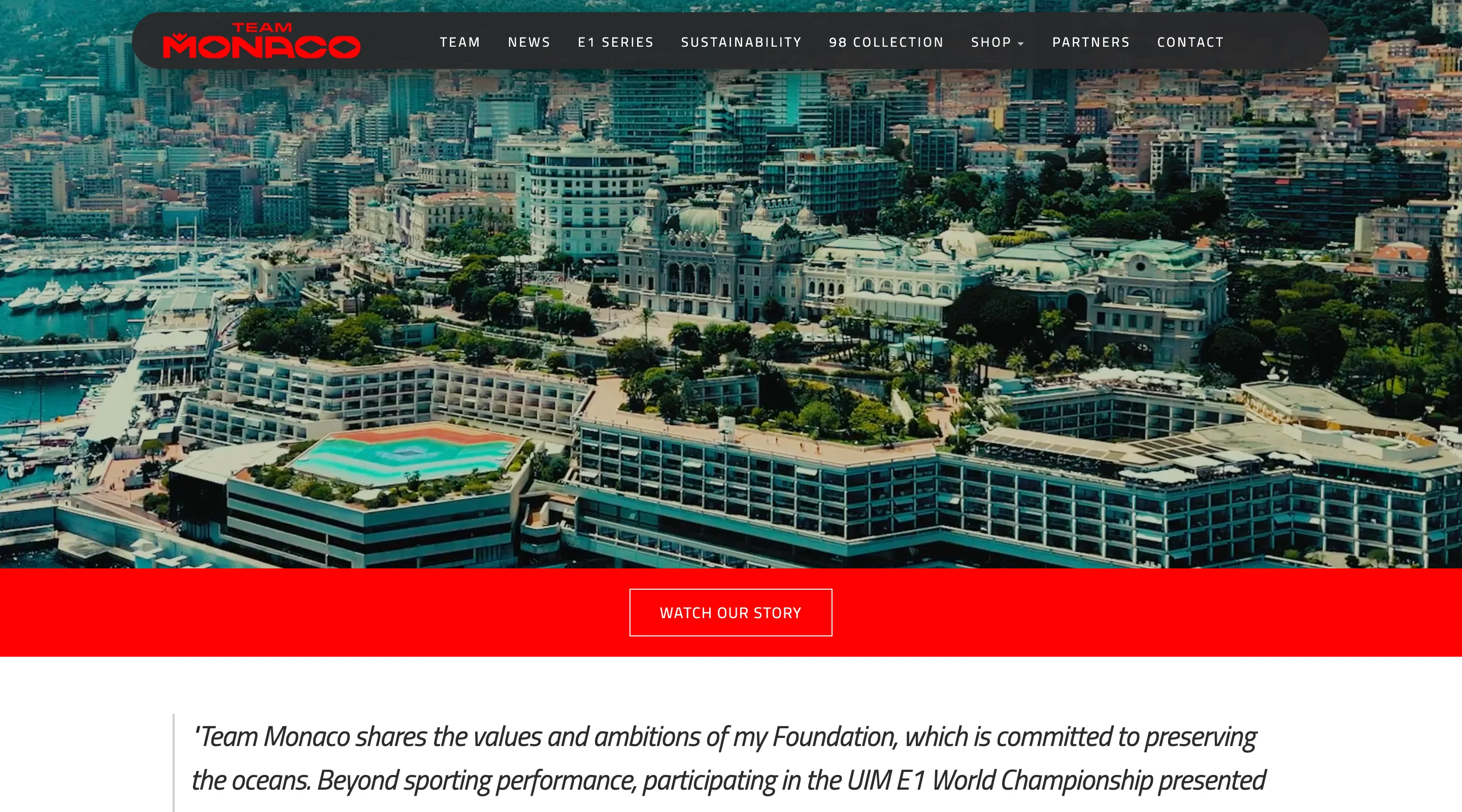 Team Monaco website