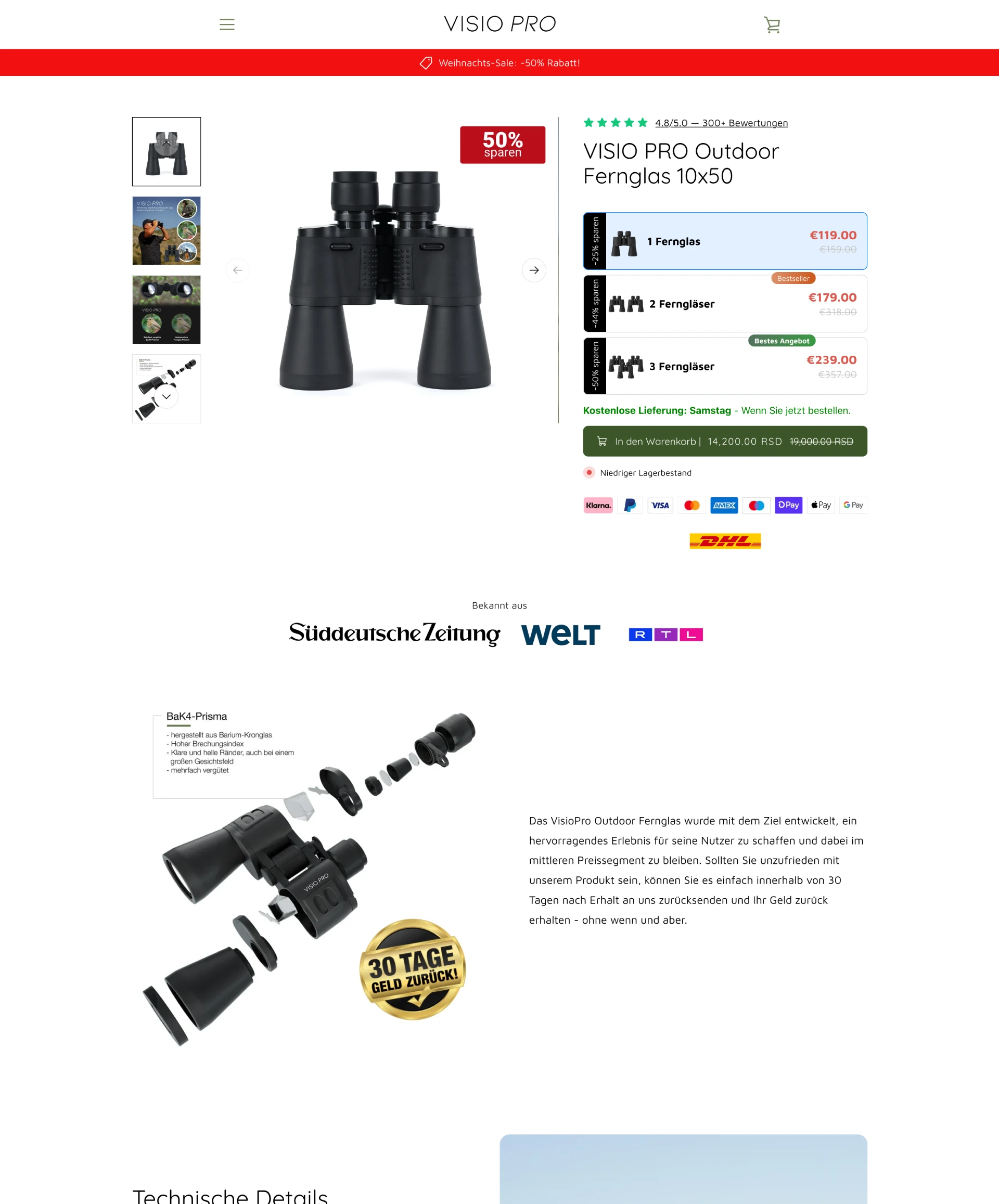Visio Pro product page